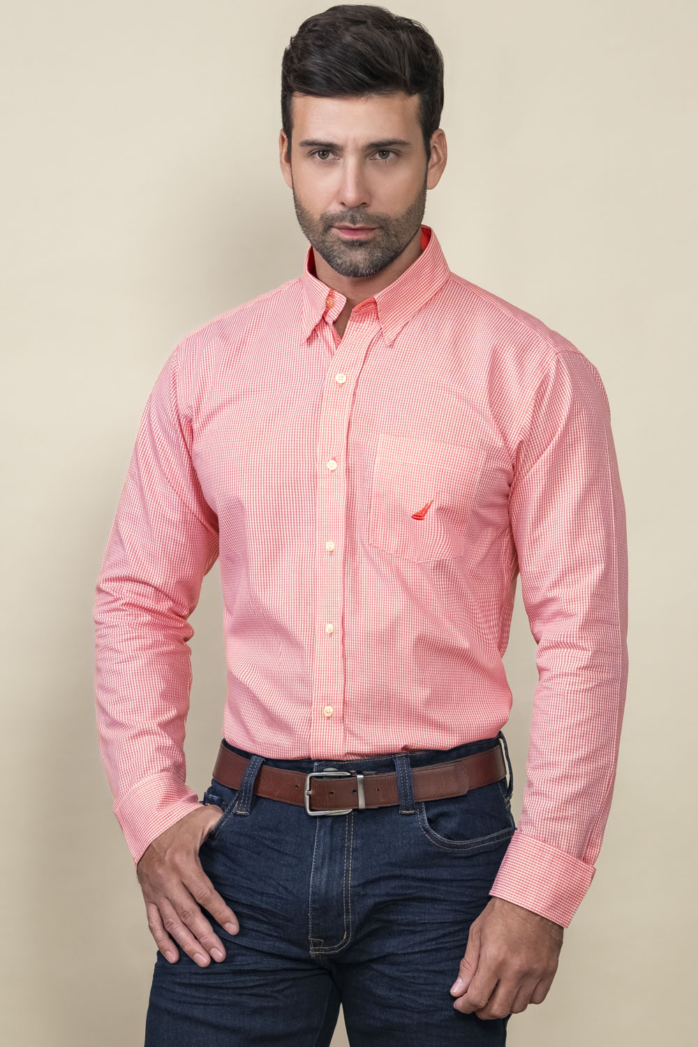 Camisa Bridgeport Cuadros - Regular Fit - Algodon Poplin