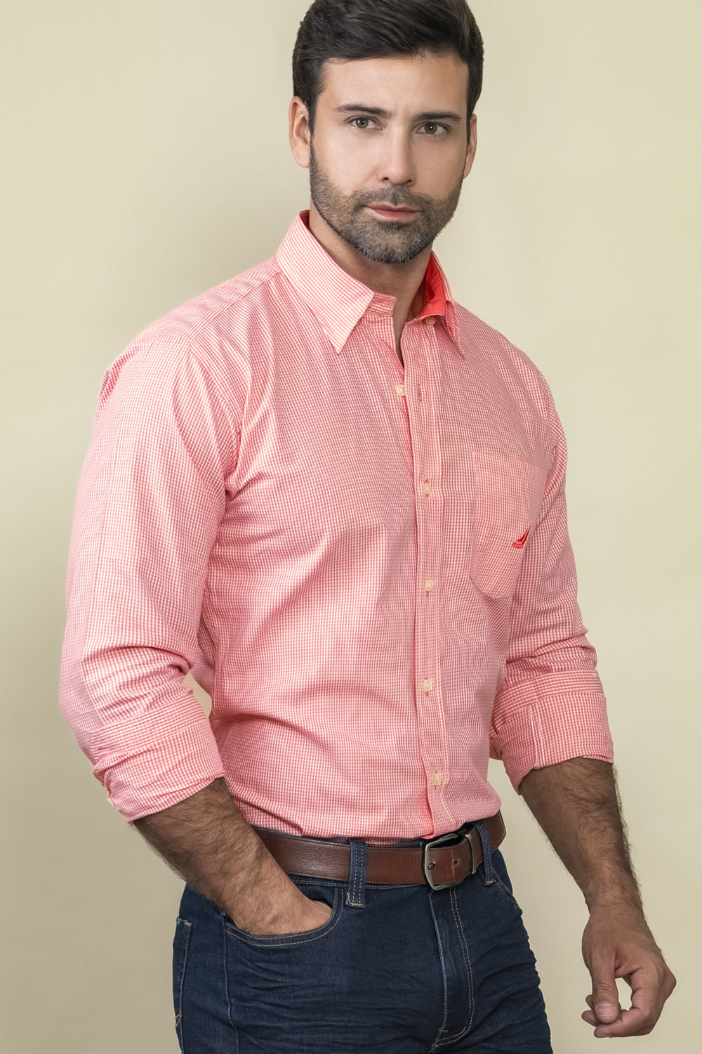 Camisa Bridgeport Cuadros - Regular Fit - Algodon Poplin