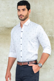 Camisa Boston Miniprints - Slim Fit - Algodón
