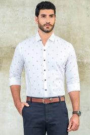 Camisa Boston Miniprints - Slim Fit - Algodón