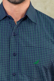 Camisa Monaco Cuadros - Slim Fit -Poplin