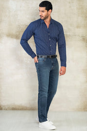 Camisa Seattle Miniprints - Slim Fit - Algodon Poplin