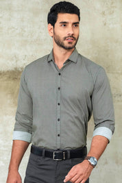 Camisa Seattle Miniprints - Slim Fit - Algodon Poplin