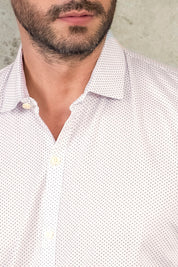 Camisa Seattle Miniprints - Slim Fit - Algodon Poplin