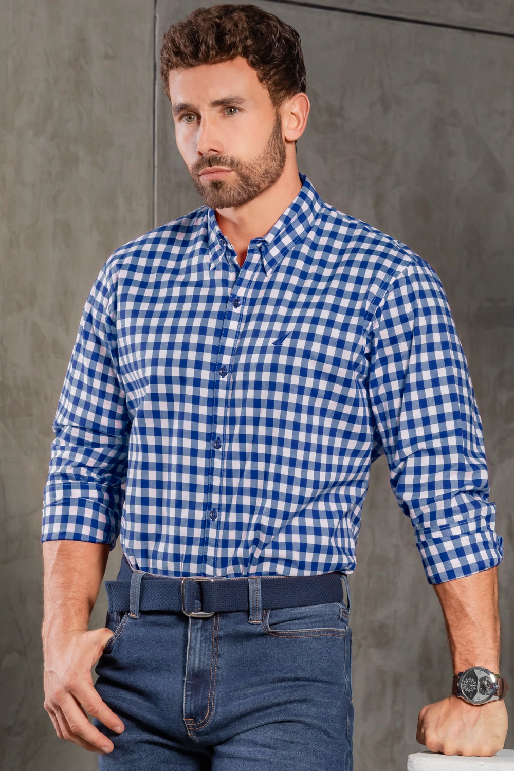 Camisa Houston Cuadros - Slim Fit - Poplin