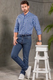 Camisa Houston Cuadros - Slim Fit - Poplin