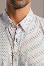 Camisa Boise Miniprints - Slim Fit - Algodón