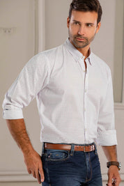 Camisa Boise Miniprints - Slim Fit - Algodón