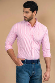 Camisa Houston Rayas - Slim Fit - Poplin
