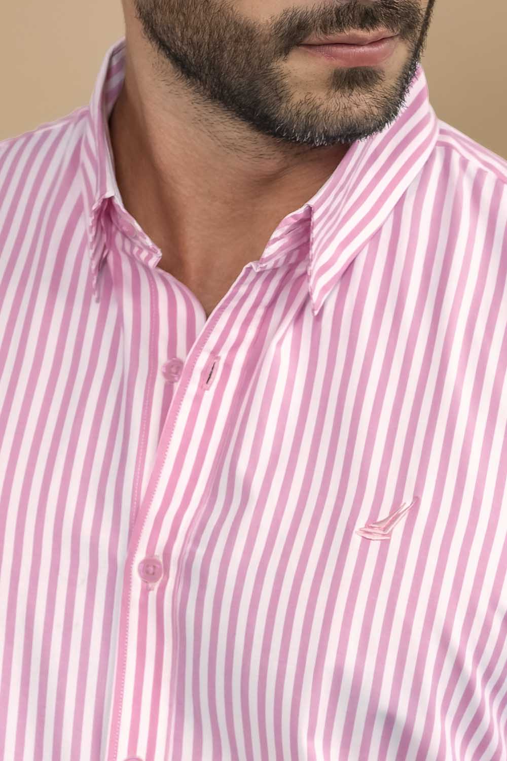 Camisa Houston Rayas - Slim Fit - Poplin