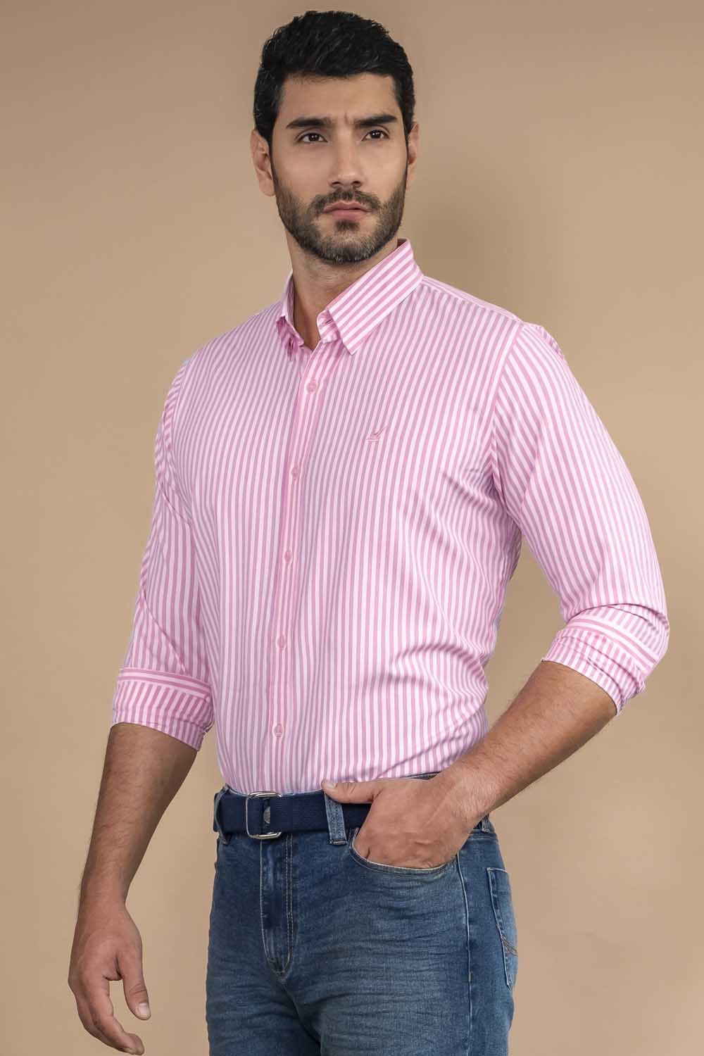 Camisa Houston Rayas - Slim Fit - Poplin
