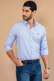 Camisa Houston Rayas - Slim Fit - Poplin