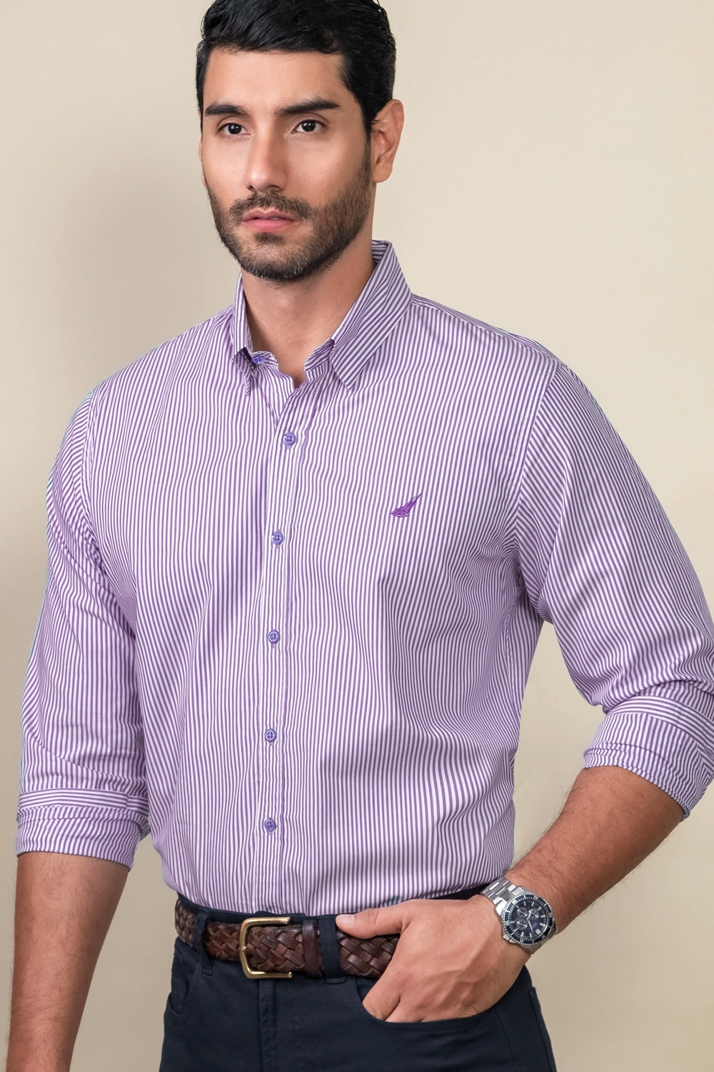 Camisa Houston Rayas - Slim Fit