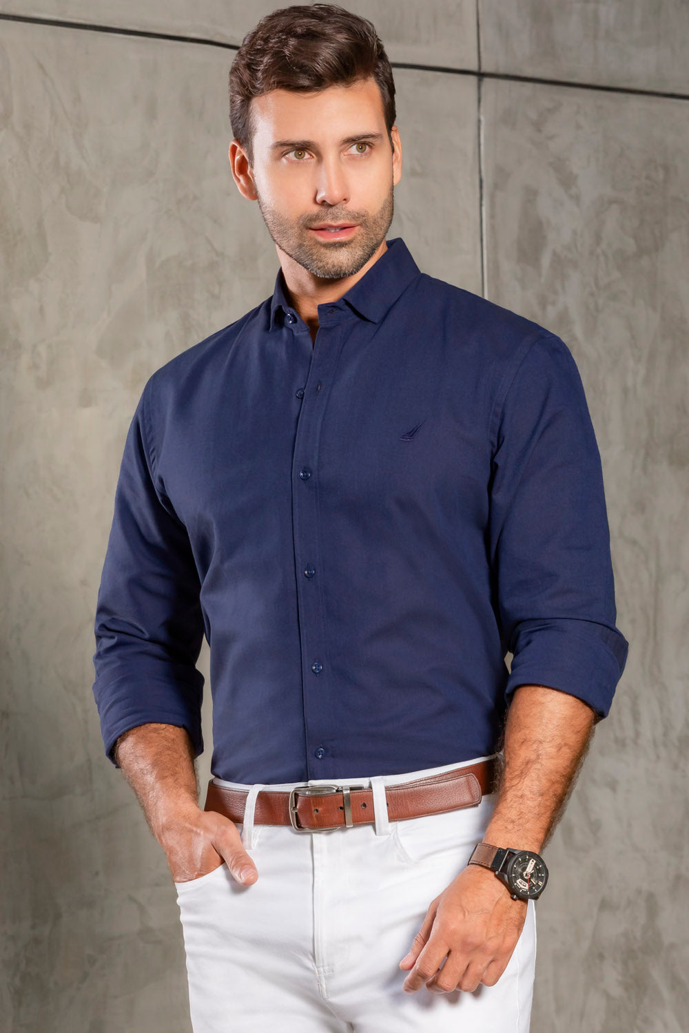 Camisa Fort Worth - Slim Fit - Algodon Oxford