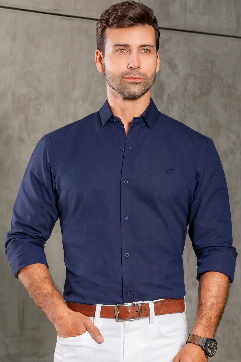 Camisa Fort Worth - Slim Fit - Algodon Oxford
