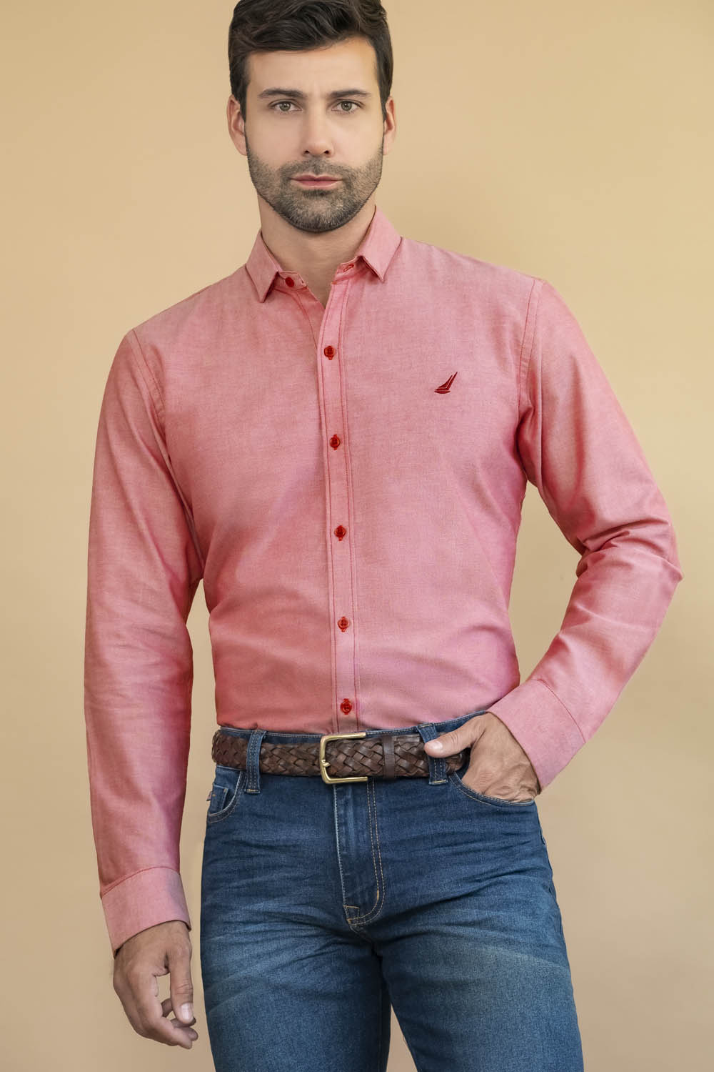 Camisa Fort Worth - Slim Fit - Algodon Oxford