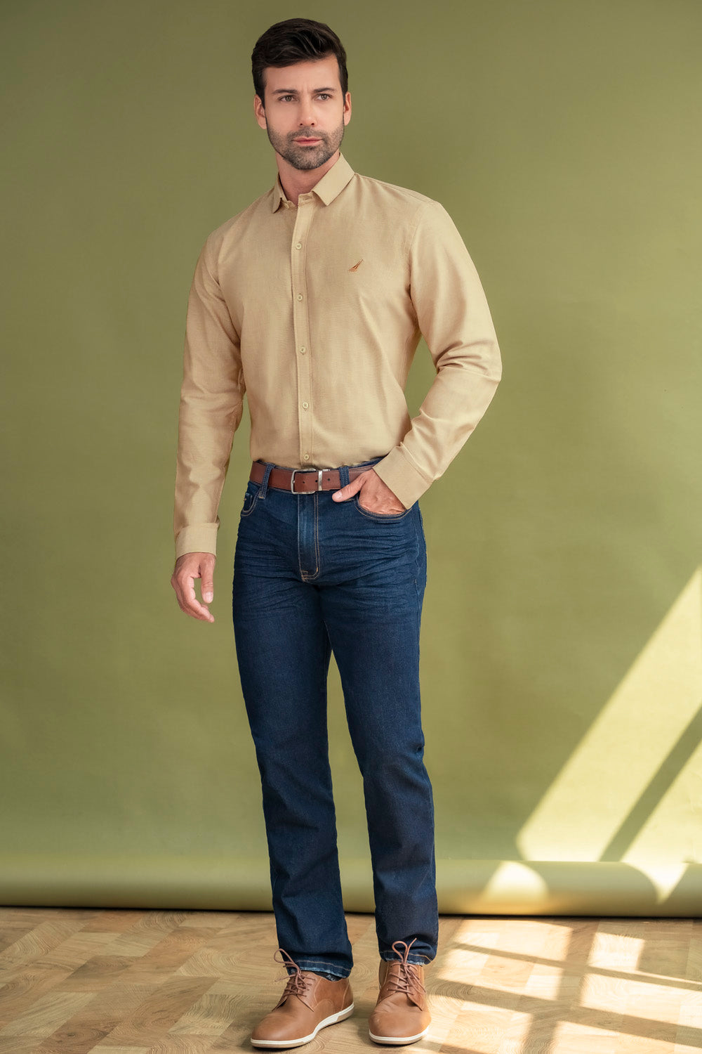 Camisa Fort Worth - Slim Fit - Algodon Oxford