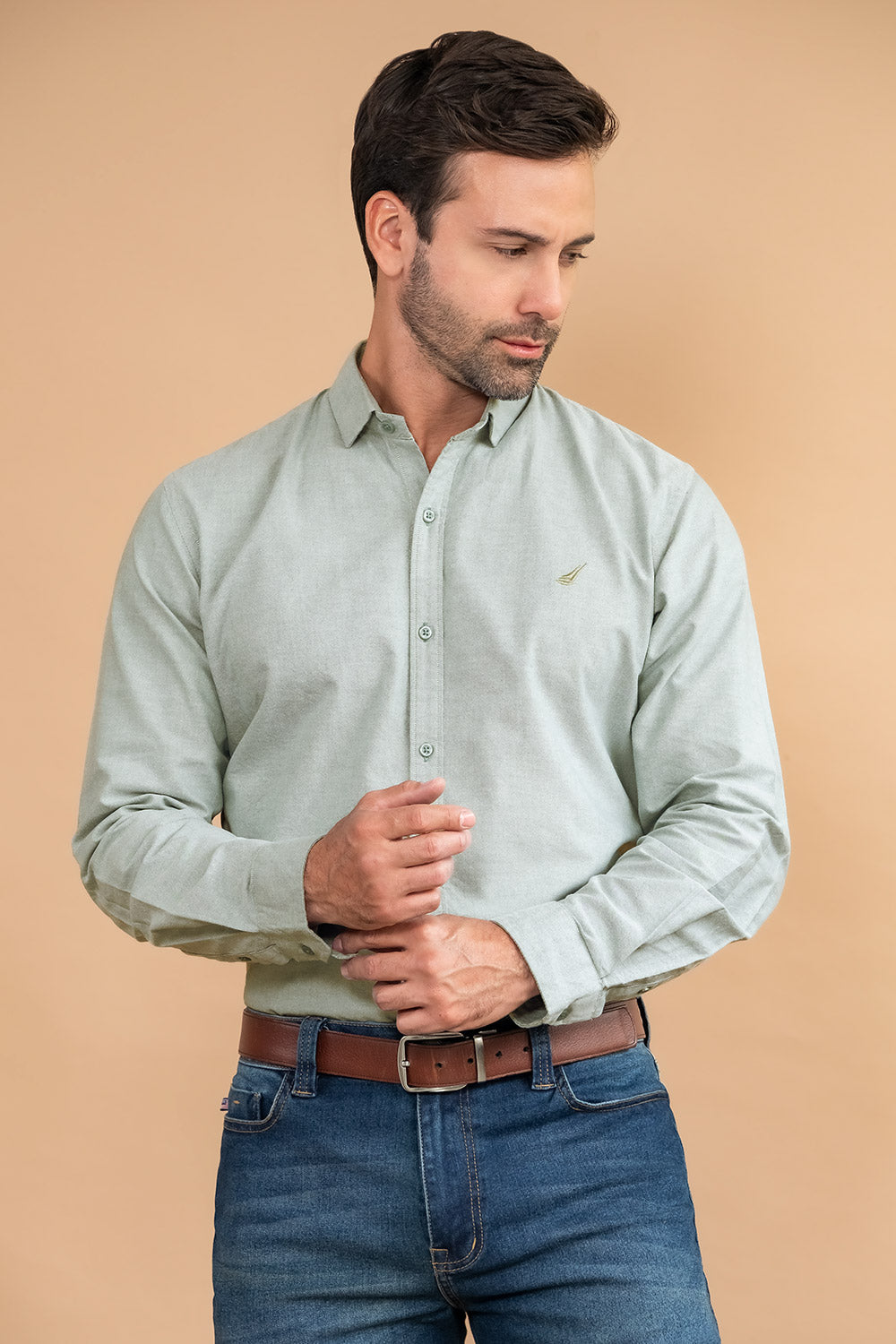 Camisa Fort Worth - Slim Fit - Algodon Oxford