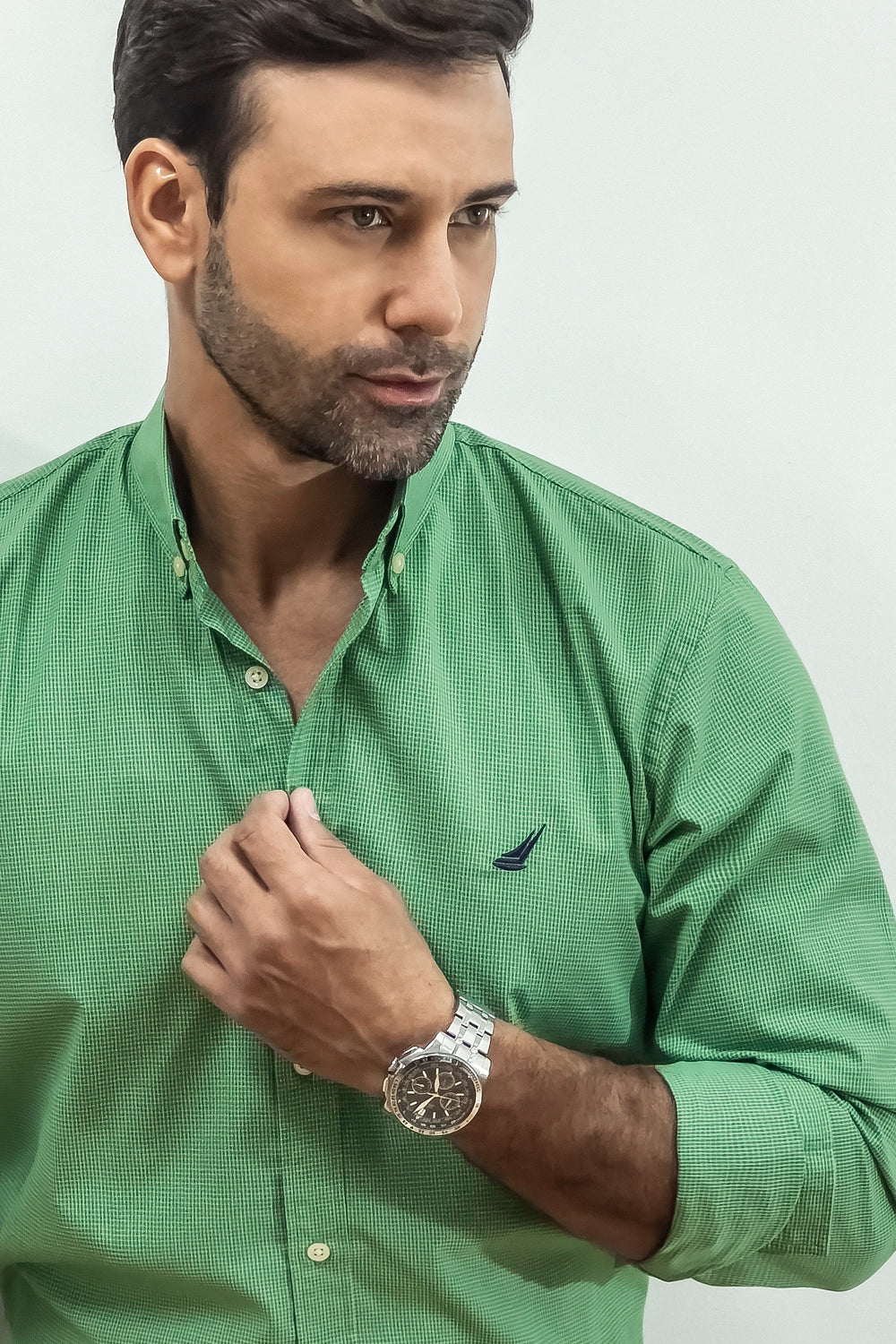 Camisa Princeton Cuadros - Slim Fit - Poplin