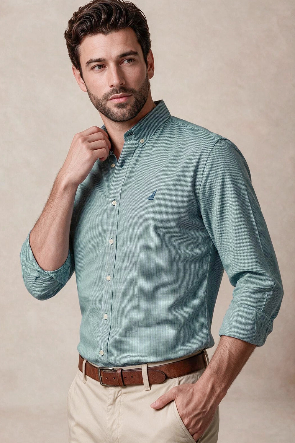 Camisa Harbor Cuadros - Slim Fit - Poplin
