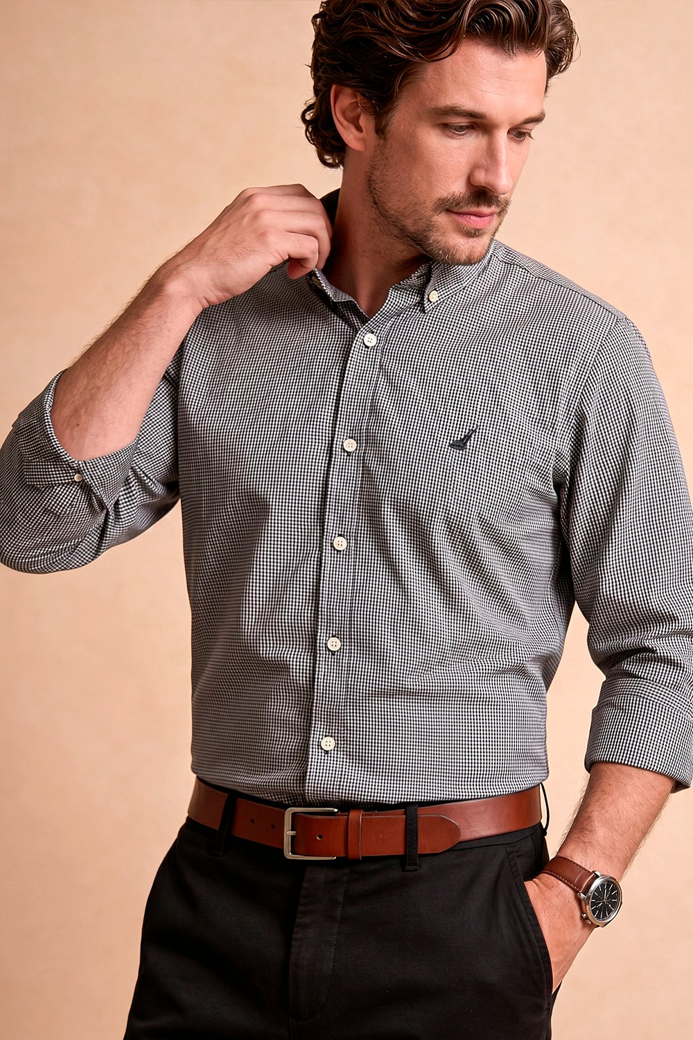 Camisa Harbor Cuadros - Slim Fit - Poplin