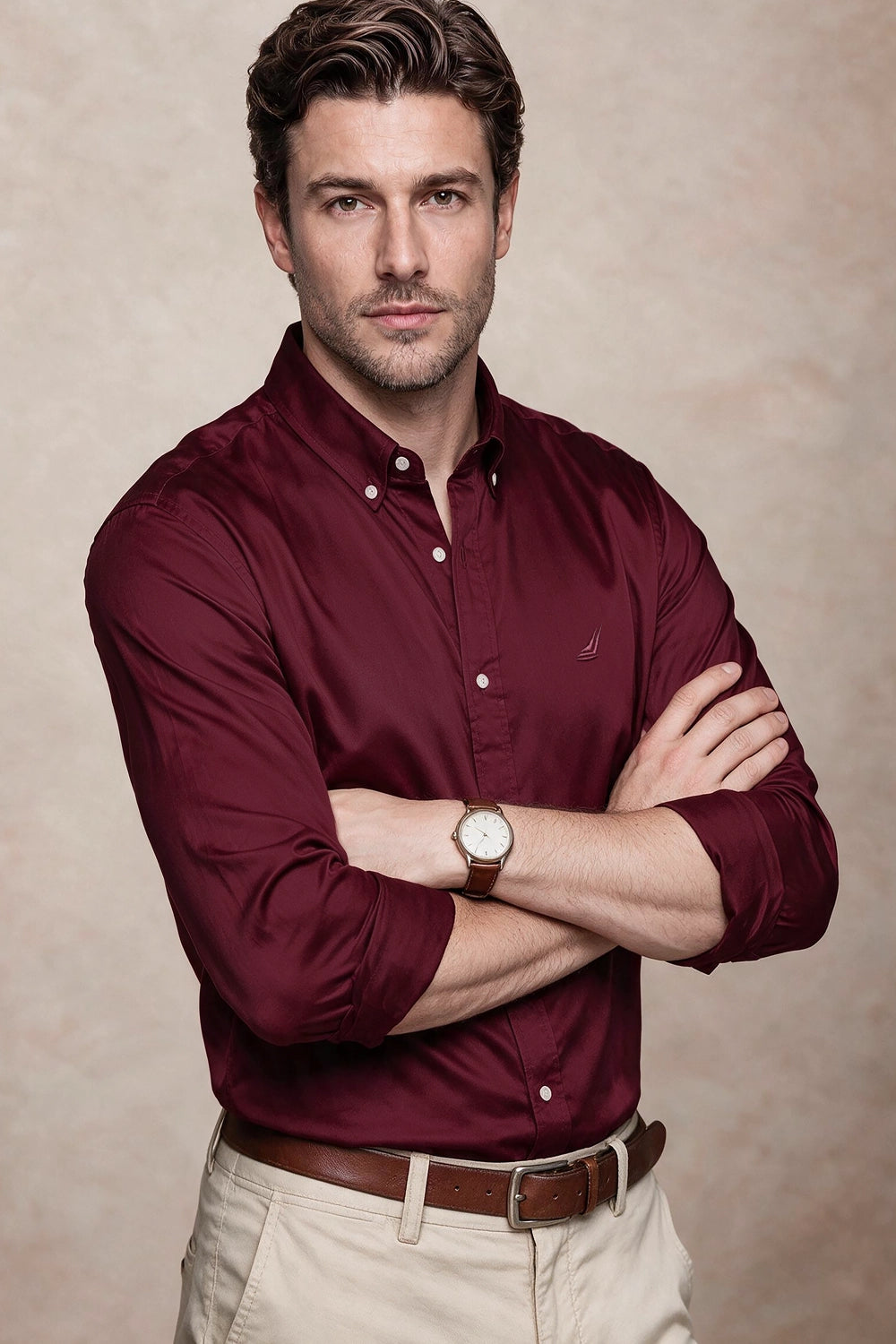 Camisa Premium Hampton - Algodón Satin
