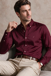Camisa Premium Hampton - Algodón Satin