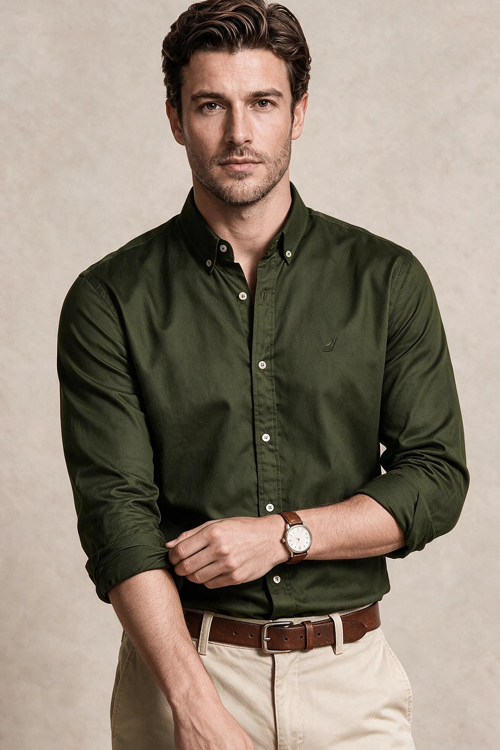 Camisa Premium Hampton - Algodón Satin