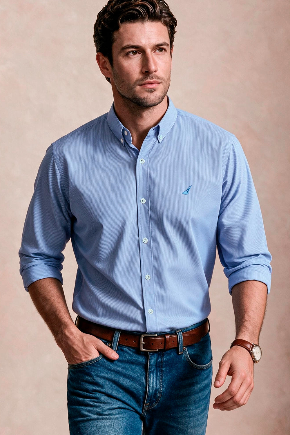 Camisa Philadelphia Rayas - Slim Fit - Poplin
