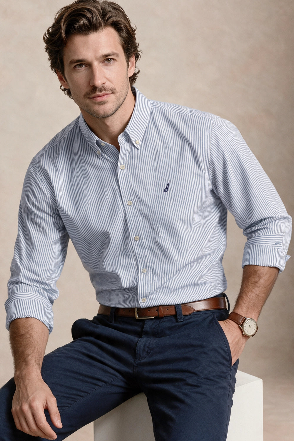 Camisa Newport Rayas - Slim Fit