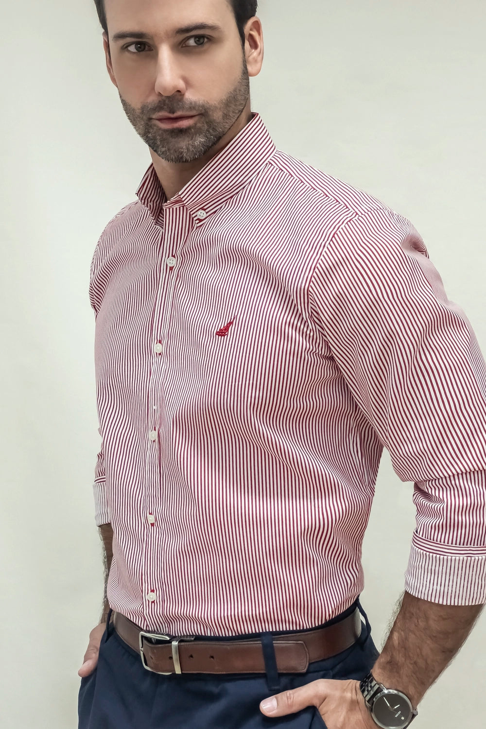Camisa Portland Rayas - Slim Fit - Algodón Stretch