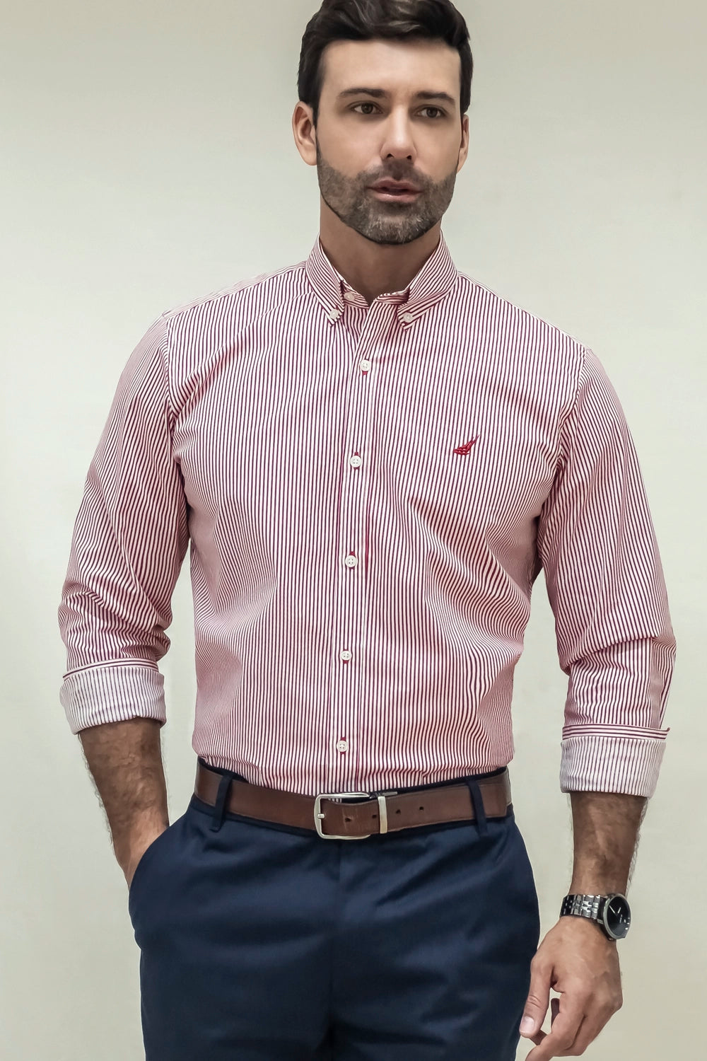 Camisa Portland Rayas - Slim Fit - Algodón Stretch