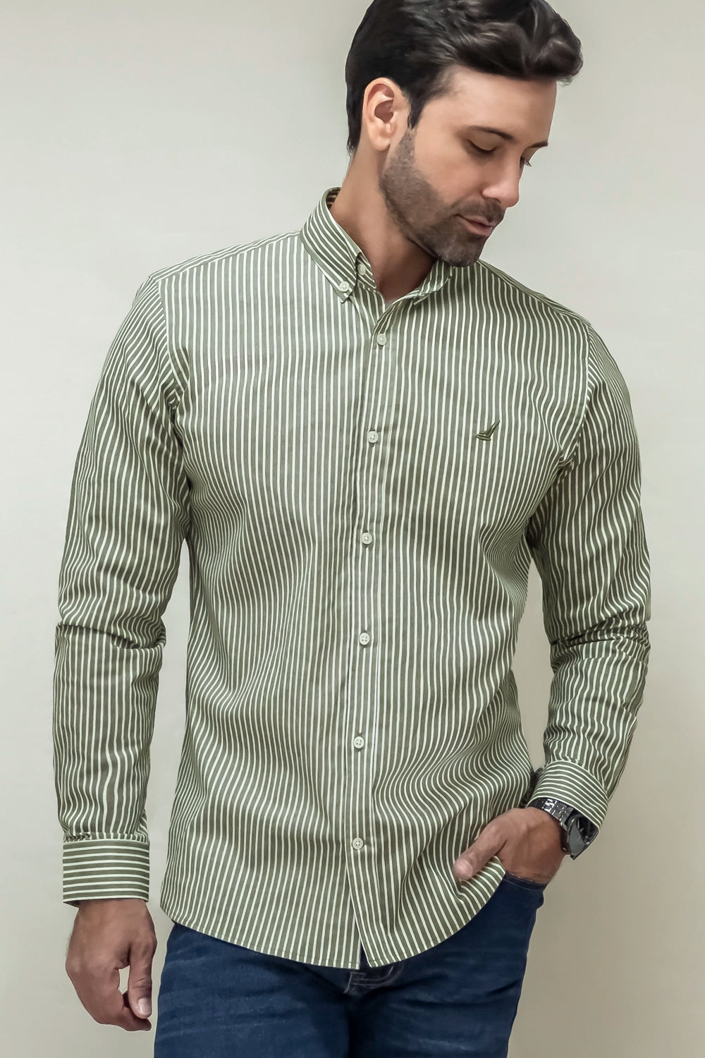 Camisa Portland Rayas - Slim Fit - Algodón Stretch