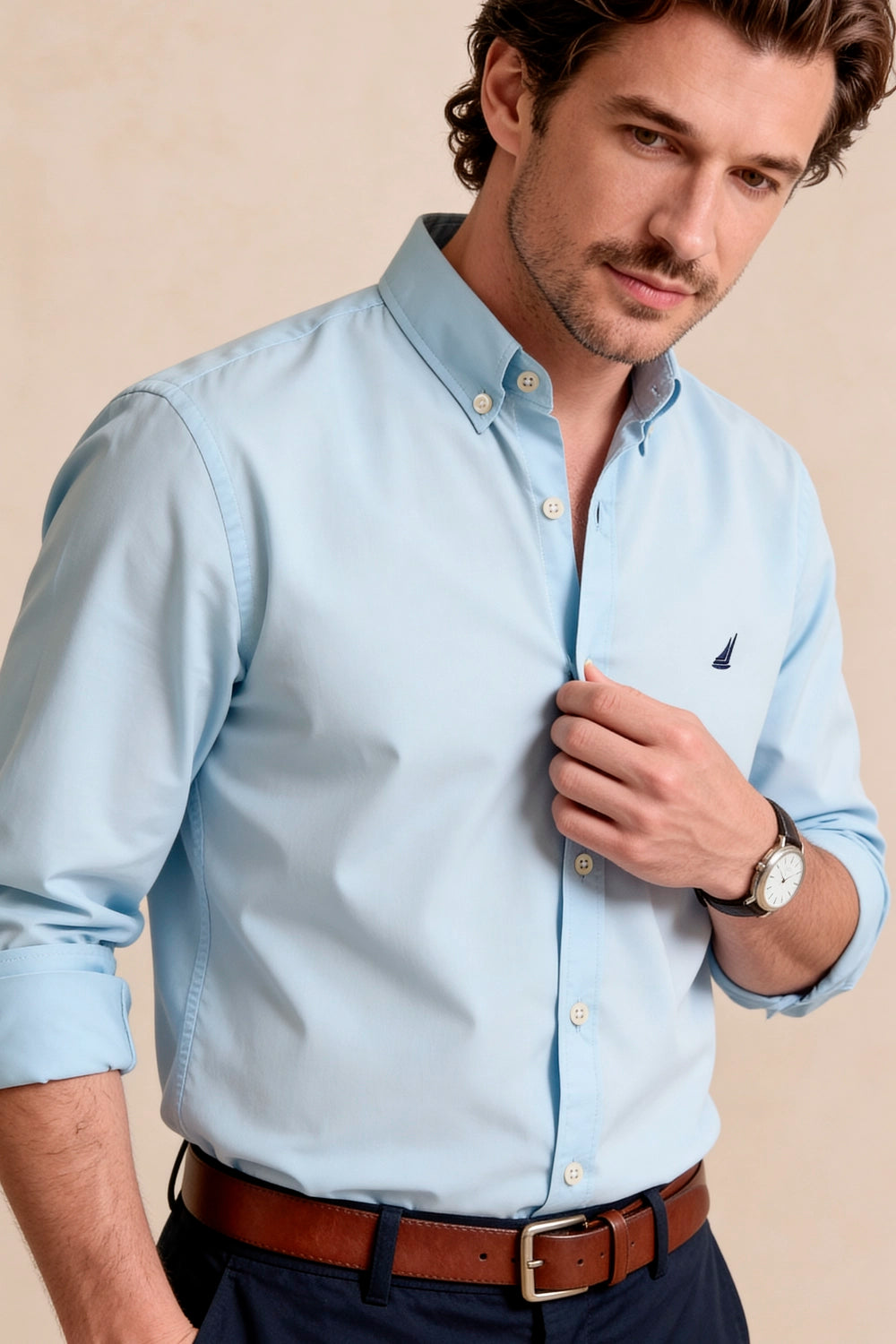 Camisa Ocean Line - Algodón