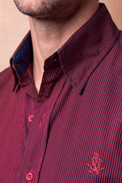 Camisa Navigation Rayas Algodón - Slim Fit