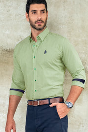 Camisa Green Ocean - Slim Fit - Algodón
