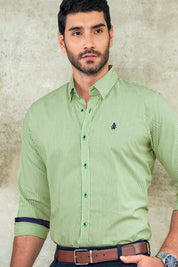 Camisa Green Ocean - Slim Fit - Algodón