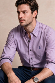 Camisa Navigation Rayas Lila - Slim Fit - Algodón