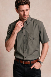 Camisa Navigation Cuadros Gris - Slim Fit