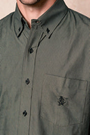 Camisa Navigation Cuadros Gris - Slim Fit