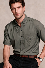 Camisa Navigation Cuadros Gris - Slim Fit