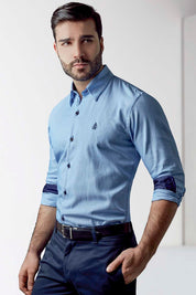 Camisa Royale - Slim Fit - Algodón Dobby