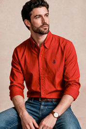 Camisa Navigation Red - Slim Fit