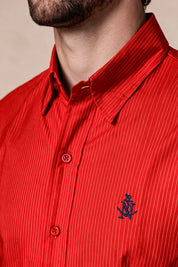 Camisa Navigation Red - Slim Fit