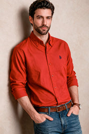 Camisa Navigation Red - Slim Fit