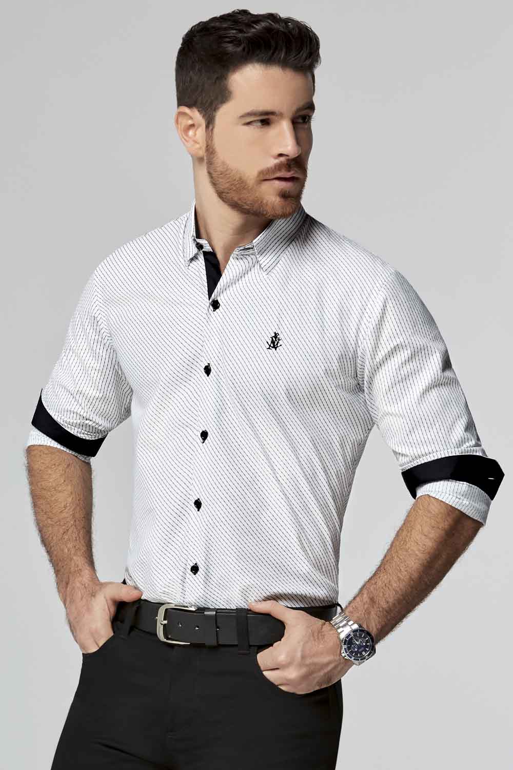 Camisa Navigation Contraste - Slim Fit
