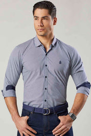 Camisa Navigation Cuadros Diagonal