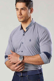 Camisa Navigation Cuadros Diagonal