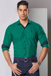 Camisa Navigation Cuadros Diagonal