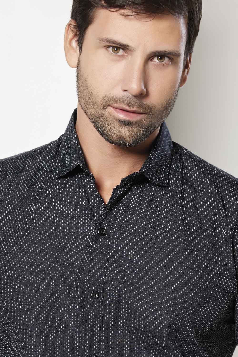 Camisa Navigation Miniprint - Slim Fit